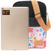 Leaper Girls Crossbody Purses 2 PCS Floral Messenger Bag Canvas Crossbody Bag and Purse Set for Women Floral Black view 4