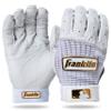 Franklin Sports MLB Baseball Batting Gloves - Pro Classic Batting Gloves for Baseball + Softball - Adult Men's + Youth Pairs - White + Gold - Adult Large view 1