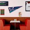 Charlotte Hornets Pennant Flag and Wall Tack Pads Mounts view 3