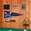 Charlotte Hornets Pennant Flag and Wall Tack Pads Mounts view 4