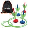 New Bounce Lawn Darts Set - Glow in The Dark Soft Tip Darts - Outdoor Games for Family view 1