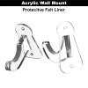 Cosmos 1 Set Acrylic Baseball Bat Wall Mount Holder Stand Horizontal Baseball Bat Display Rack Hanger Softball Bat Wall Mount for Memorabilia & Collectible, Fits to 2-5/8 Barrel (Transparent Clear) view 4