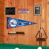 Philadelphia 76ers Pennant Flag and Wall Tack Pads Mounts view 4