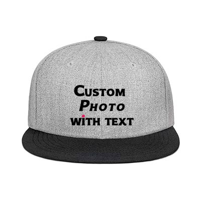 Custom Hip Hop Flat Hats for Unisex Hip Hop Flat Bill Brim Adjustable Dad Hats