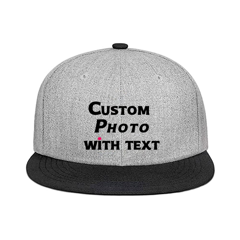Custom Hip Hop Flat Hats for Unisex Hip Hop Flat Bill Brim Adjustable Dad Hats
