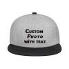 Custom Hip Hop Flat Hats for Unisex Hip Hop Flat Bill Brim Adjustable Dad Hats view 1
