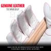 Franklin Sports MLB Baseball Batting Gloves - Shok-Sorb X Batting Gloves for Baseball + Softball - Adult + Youth Padded Non-Sting Pair - White + Red Chrome - Adult Medium view 2