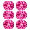 Extpro 6Pcs Cheerleading Pom Poms Matte Metallic Foil Cheer Pompoms with Baton Handle, Kids Adults Team Spirit Cheering Stuff for Sports Games Carnival (Mix Rose Pink) view 1