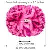 Extpro 6Pcs Cheerleading Pom Poms Matte Metallic Foil Cheer Pompoms with Baton Handle, Kids Adults Team Spirit Cheering Stuff for Sports Games Carnival (Mix Rose Pink) view 2