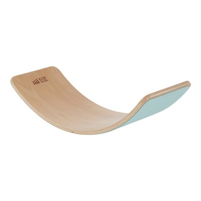 ECR4Kids Wooden Rocking Balance Board with Non-Slip Felt Base, Montessori Toy, Seafoam