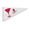 AGAS Cocktail Bow Pennant - 10 x 15 inch - Printed 200D Nylon - Solid Brass Eyelets Canvas Heading - Vivid Colors Fade Proof - Bow Flags. view 1