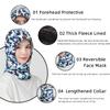 Kids Winter Thermal Fleece Balaclava Hood Ski Mask Face Covering Neck Warmer Gaiter for Children Boys Girls Over 3 Years Old Camouflage Grey view 2