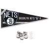 Brooklyn Nets Pennant Flag and Wall Tack Pads Mounts view 1