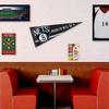 Brooklyn Nets Pennant Flag and Wall Tack Pads Mounts view 3