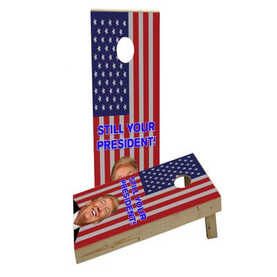 Trump - Still Your President Custom Cornhole Board Game Set
