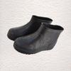 Healifty 1 Pair Antiskid Rain Boots Thick Sole Low Canister Eva Size 40 Black Comfortable Circular Toe Design view 2