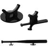 Cosmos 1 Set Desktop Baseball Bat Stand Acrylic Baseball Bat Desk Display Holder Softball Bat Storage Desk Rack for Memorabilia and Collectible, Fits Up to 2-5/8 Barrel Size (Solid Black)