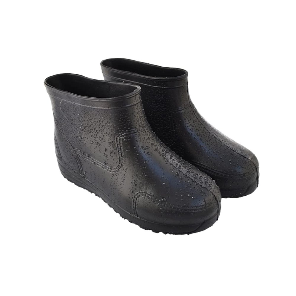 Healifty Men's Eva Low Canister Rain Shoes 1 Pair of Thicken Rain Boot Antiskid Sole Black Size 44 Comfortable and Sturdy