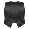 vastwit V-Neck Sequin Vest for Men Shiny Party Nightclub Top Stylish Suit Vest Tuxedo Waistcoat Hot Pink Large view 2
