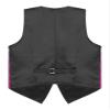 vastwit V-Neck Sequin Vest for Men Shiny Party Nightclub Top Stylish Suit Vest Tuxedo Waistcoat Hot Pink Large view 4