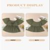 Eytino Women Plus Size Summer Tops Short Sleeve Sweetheart Neck Ruched Peplum Blouse Shirts Business Casual Outfits,1X Green view 4