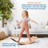 ECR4Kids Wooden Rocking Balance Board with Non-Slip Felt Base, Montessori Toy, Black view 3