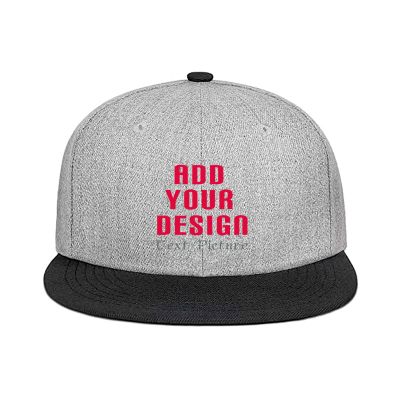 Custom Snapback Hats for Unisex Hip Hop Flat Bill Brim Adjustable Dad Hats