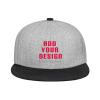 Custom Snapback Hats for Unisex Hip Hop Flat Bill Brim Adjustable Dad Hats view 1