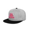 Custom Snapback Hats for Unisex Hip Hop Flat Bill Brim Adjustable Dad Hats view 3