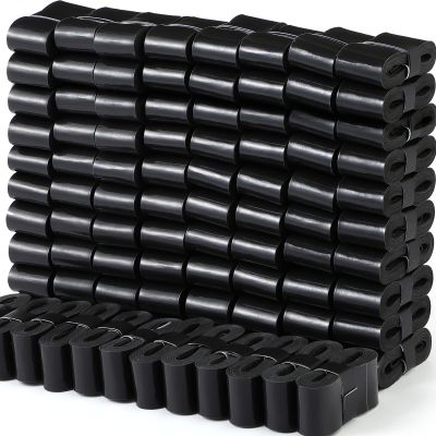 Pangda 100 Pieces Tennis Badminton Racket Overgrips Bulk Tennis Racket Grip Tape for Anti-Slip and Absorbent Grip (Black)