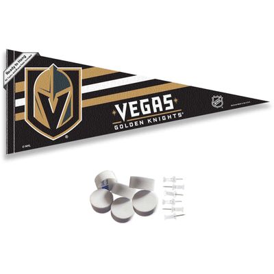 Vegas Golden Knights Pennant Flag and Wall Tack Pads Mounts