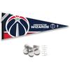 Washington Wizards Pennant Flag and Wall Tack Pads Mounts view 1