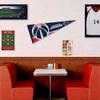 Washington Wizards Pennant Flag and Wall Tack Pads Mounts view 3