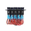 5 Gang Rocker Toggle Switch Panel Aluminum Waterproof Led Car Truck Marine Boat RV Camper Digital Voltmeter Display Dual USB Volt Socket 12V 24V view 4