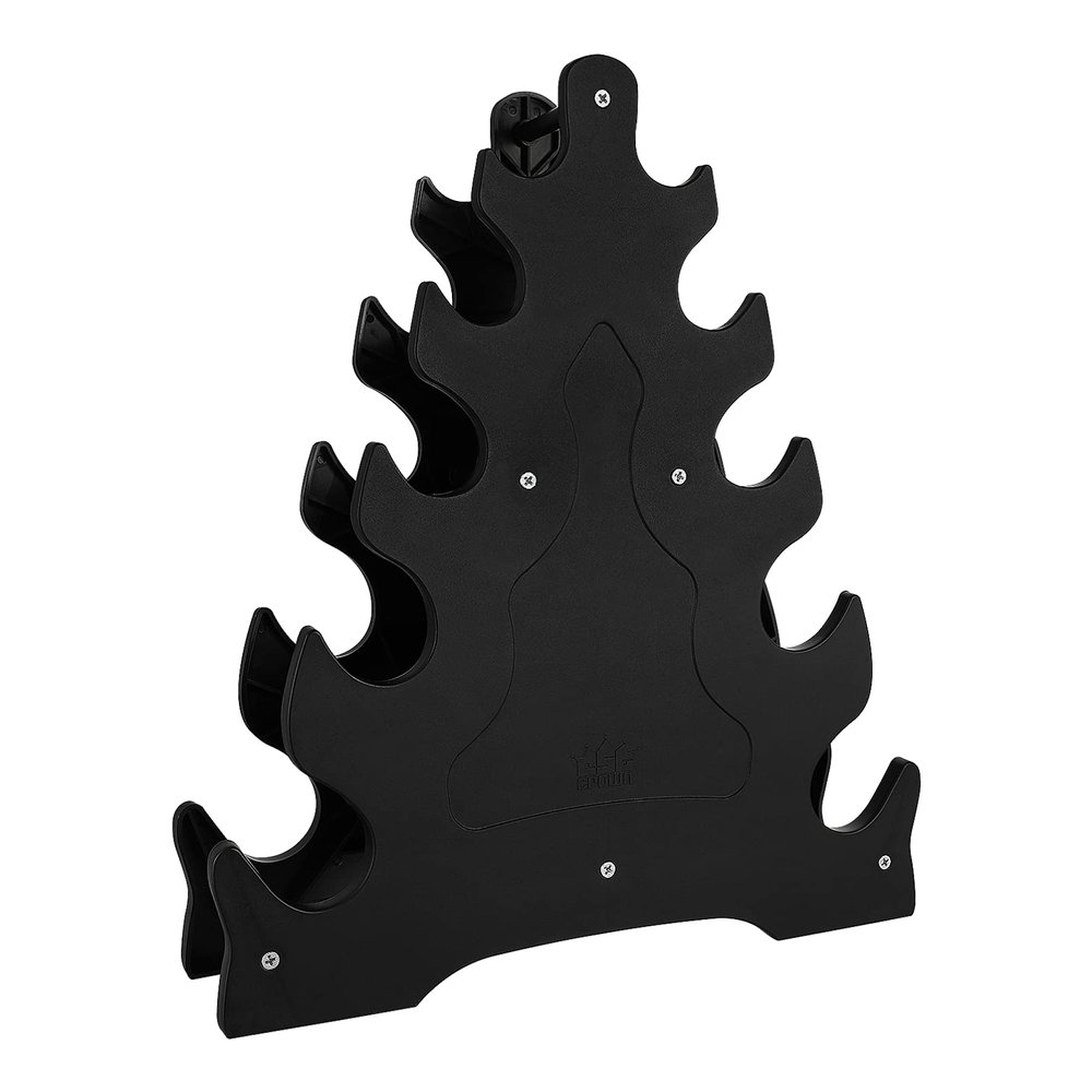 VOSAREA Dumbbell Rack Stand 5 Tier Weight Rack for Dumbbells Tree Shape Dumbbell Storage Rack Compact Dumbbell Holder for Home and Gym