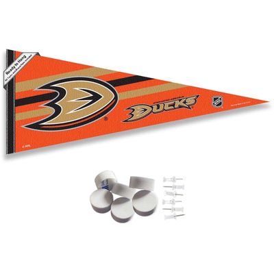 WinCraft Anaheim Ducks Pennant Flag and Wall Tack Pads Mounts
