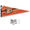 WinCraft Anaheim Ducks Pennant Flag and Wall Tack Pads Mounts view 1