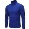 Freebily Thermal Underwear Tops for Men Turtleneck Long Sleeve Knitted Pullover Sim Fit Undershirt High-Neck_Royal Blue Small view 2