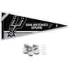 San Antonio Spurs Pennant Flag and Wall Tack Pads Mounts view 1