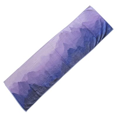 TAO Sport Towel Lightweight Cotton and Microfiber Towel Ultra Absorbent Men and Women Towel (Dark Purple Mountain)