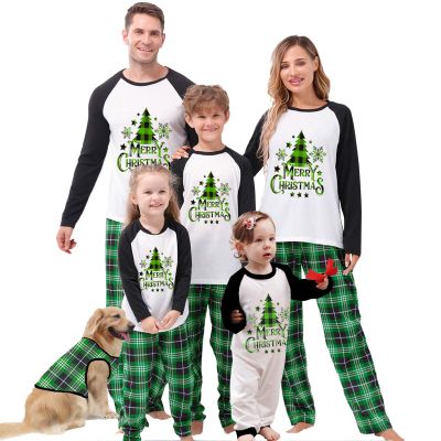 Awoscut Christmas Family Matching Pajamas Christmas Pjs Holiday Nightwear Sleepwear Sets Long Sleeve Pjs(S#697, Kids, 6 Years)