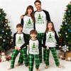 Awoscut Christmas Family Matching Pajamas Christmas Pjs Holiday Nightwear Sleepwear Sets Long Sleeve Pjs(S#697, Kids, 6 Years) view 3