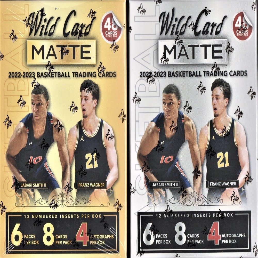 2022-2023 Wild Card Matte Basketball Mega 2-Box Lot