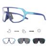 KAPVOE Photochromic Cycling Glasses for Men Women Mountain Bike Sunglasses Blue Sports Goggles UV Protection view 1