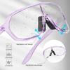 KAPVOE Photochromic Cycling Glasses for Men Women Mountain Bike Sunglasses Purple Sports Goggles UV Protection view 4