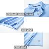 M MAELREG Golf Polo Shirts for Men Short Sleeve Performance Moisture Wicking Quick Dry Casual Collared Mens Polo Shirts Light Blue view 4