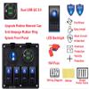 Waterproof Marine Boat Rocker Switch Panel 4 Gang Dual USB QC 3.0 Cigarette Lighter LED Light Car RV Vehicle Truck Camper view 2