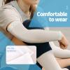 YESLIFE White UPF 50 Cooling Sports Arm Sleeve for Women, Men & Kid, UV Sun Protection Arm Sleeves for Men & Women - Tattoo Cover Up view 2
