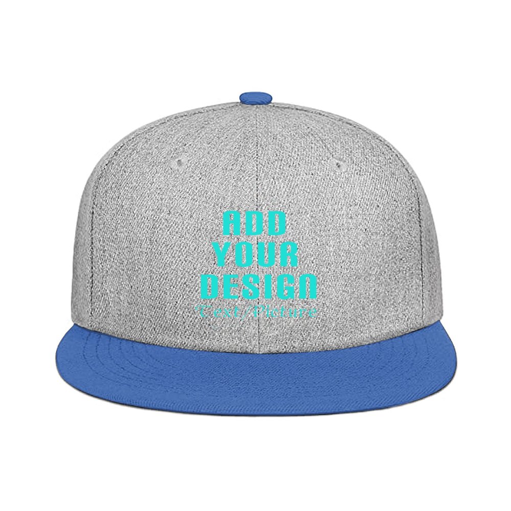 Custom Hip Hop Flat Hats for Unisex Hip Hop Flat Bill Brim Adjustable Dad Hats