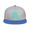 Custom Hip Hop Flat Hats for Unisex Hip Hop Flat Bill Brim Adjustable Dad Hats view 1